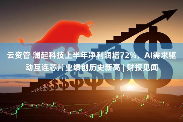 云资管 澜起科技上半年净利润增72%，AI需求驱动互连芯片业绩创历史新高 | 财报见闻